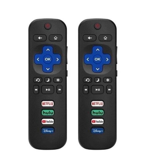 2 Pack New Remote Control Replacement for All Roku TV TCL/Hisense/Onn Roku - Picture 1 of 5